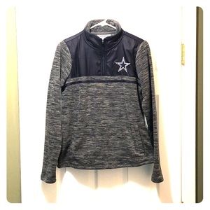 Quarter-zip Dallas Cowboys fleece sweatshirt
